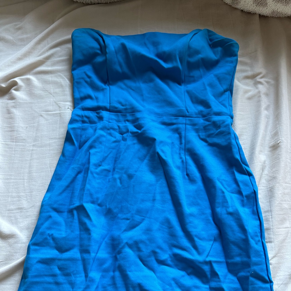 Corset top princess Polly mini dress blue